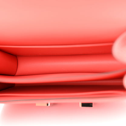 Hermes Epsom Enamel Constance 18 Rose Texas Rouge De Coeur 5 of 12
