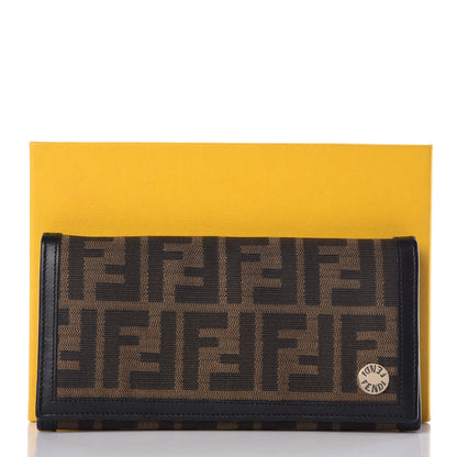 Fendi Zucca Continental Wallet Tobacco 12 of 12