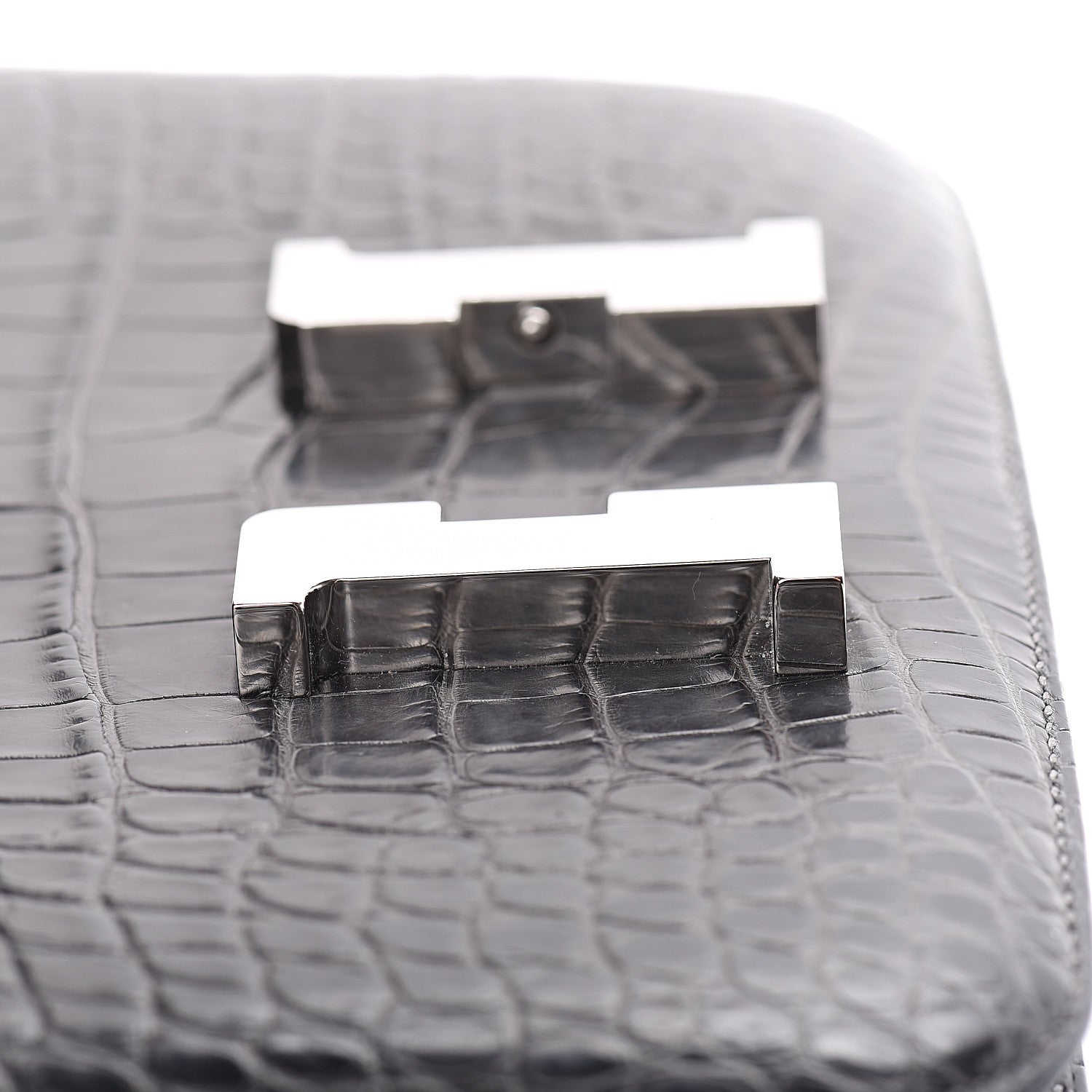 Hermes Matte Alligator Constance 24 Graphite 16 of 24