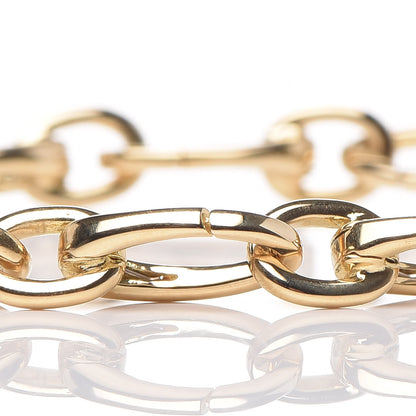 Tiffany 18K Yellow Gold Clasping Oval Link Bracelet 5 of 6
