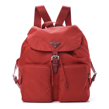 Prada Tessuto Nylon Saffiano Vela Backpack Rosso 1 of 10
