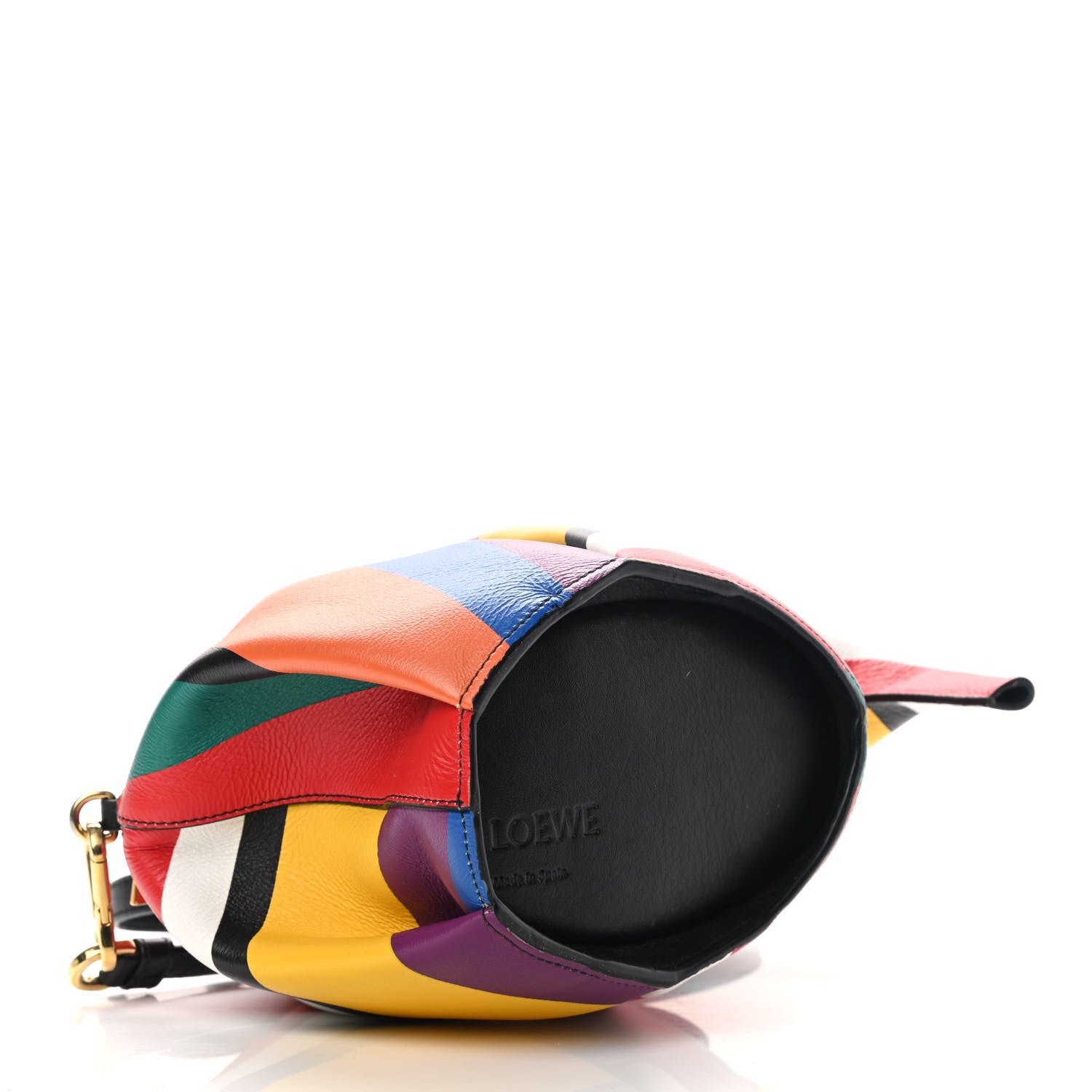 Loewe Calfskin Mini Striped Elephant Crossbody Bag Multicolor 4 of 11