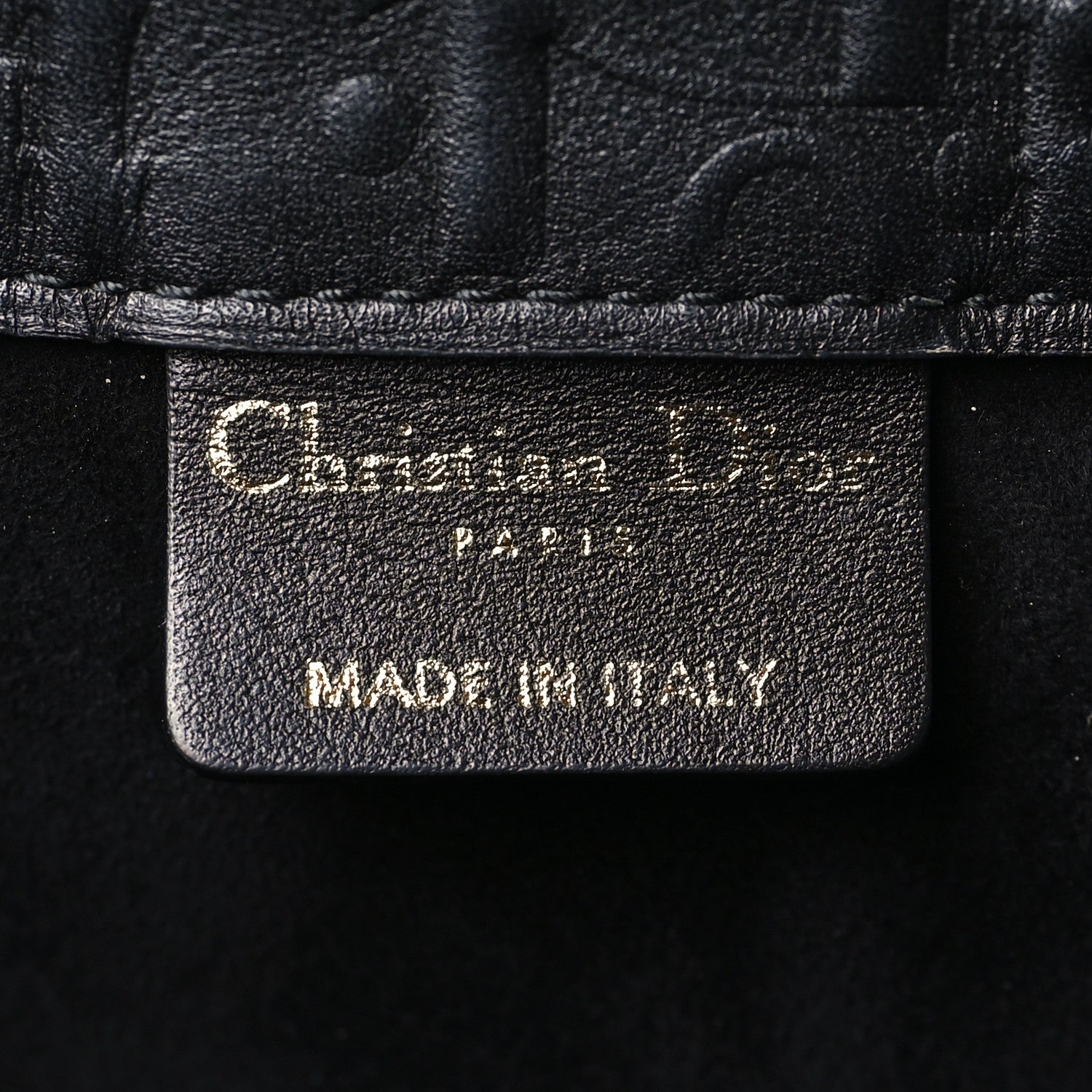 Christian Dior Oblique Calfskin Embossed Large Book Tote Black 6 of 10