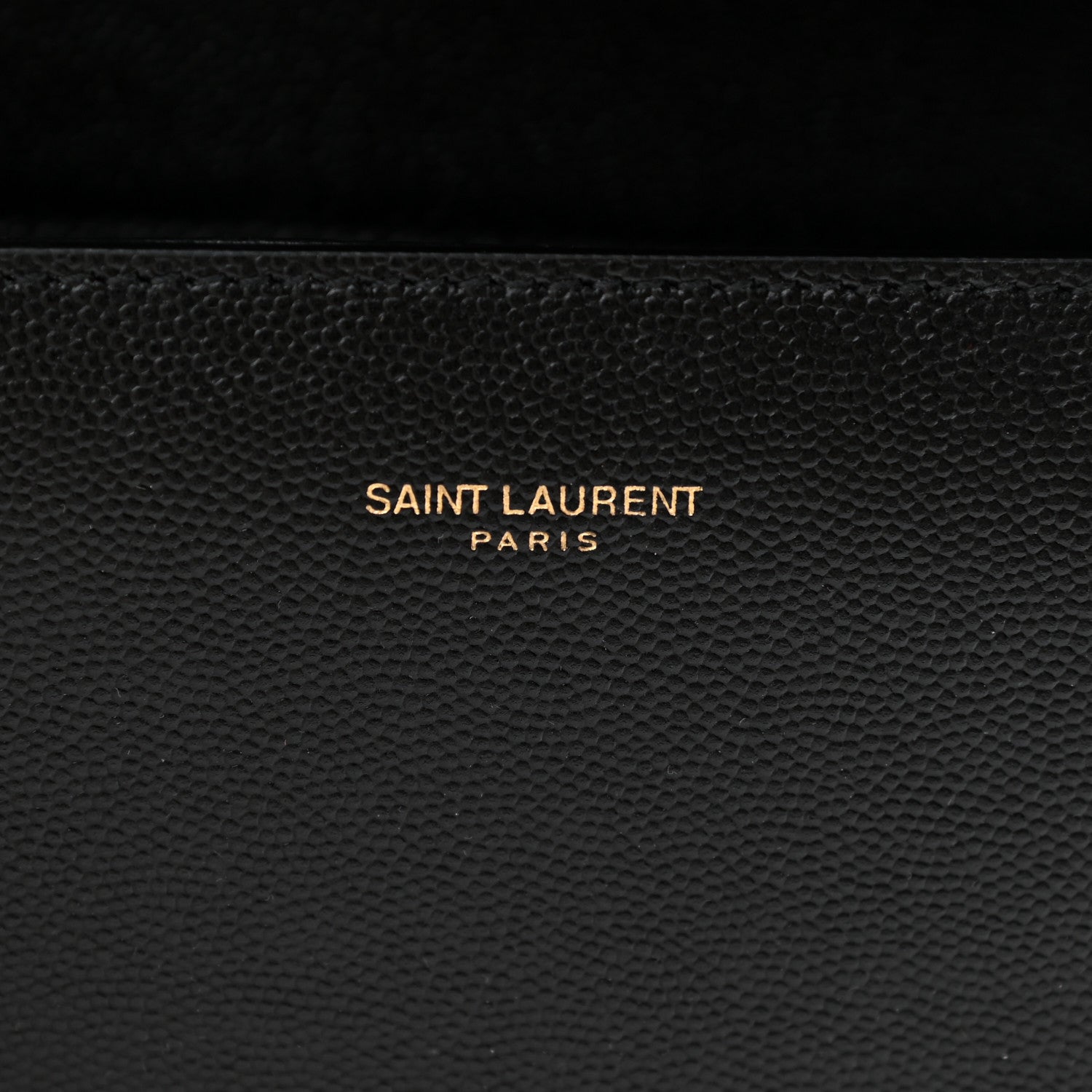 Saint Laurent Grain de Poudre Mini Classic Monogram Cassandra Top Handle Black 7 of 10