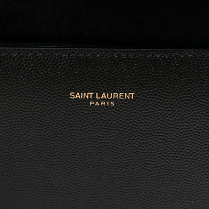 Saint Laurent Grain de Poudre Mini Classic Monogram Cassandra Top Handle Black 7 of 10