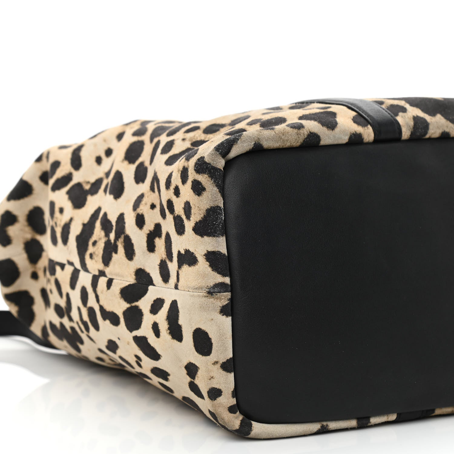 Saint Laurent Suede Leopard Print Camden Shopping Tote 10 of 11