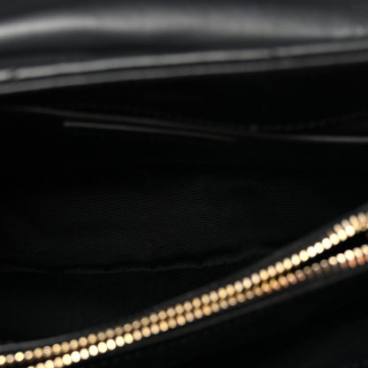 Saint Laurent Calfskin Y Quilted Monogram Small Loulou Chain Satchel Black 6 of 10