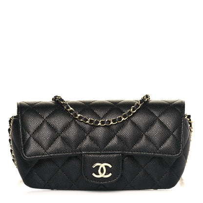 Chanel Caviar Quilted Glasses Case With Chain Black 1 of 14