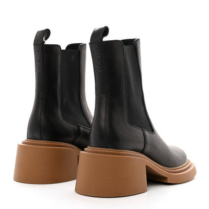 Loewe Calfskin Chelsea Boots 40 Black Tan 4 of 8