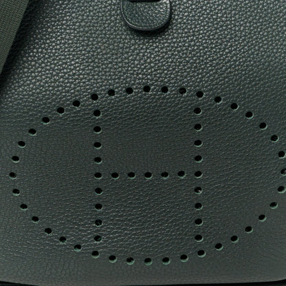 Hermes Taurillon Clemence Evelyne III PM Vert De Gris 8 of 10