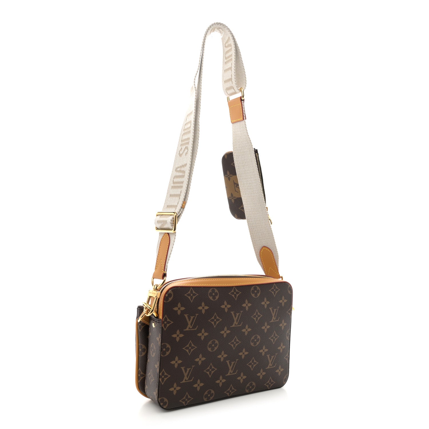 Louis Vuitton X NIGO Reverse Monogram Stripes Trio Messenger 3 of 12
