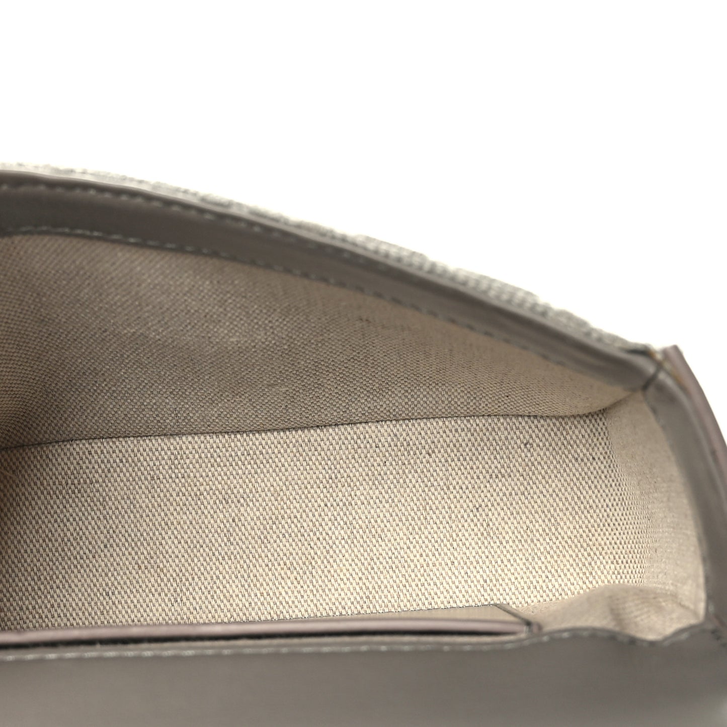 Canvas Embroidered Small 4G Woven Chain Crossbody Stone Gray