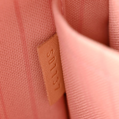 Louis Vuitton Damier Azur Neverfull MM GM Pochette Rose Ballerine 8 of 11