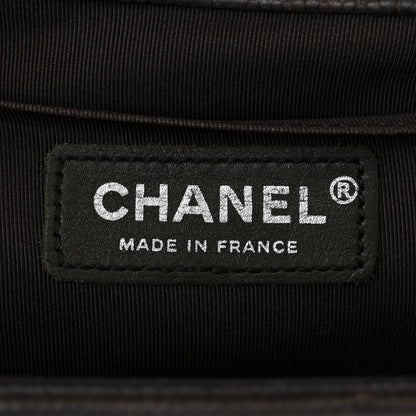 Chanel Iridescent Caviar Quilted Medium Boy Flap Dark Grey 6 of 12