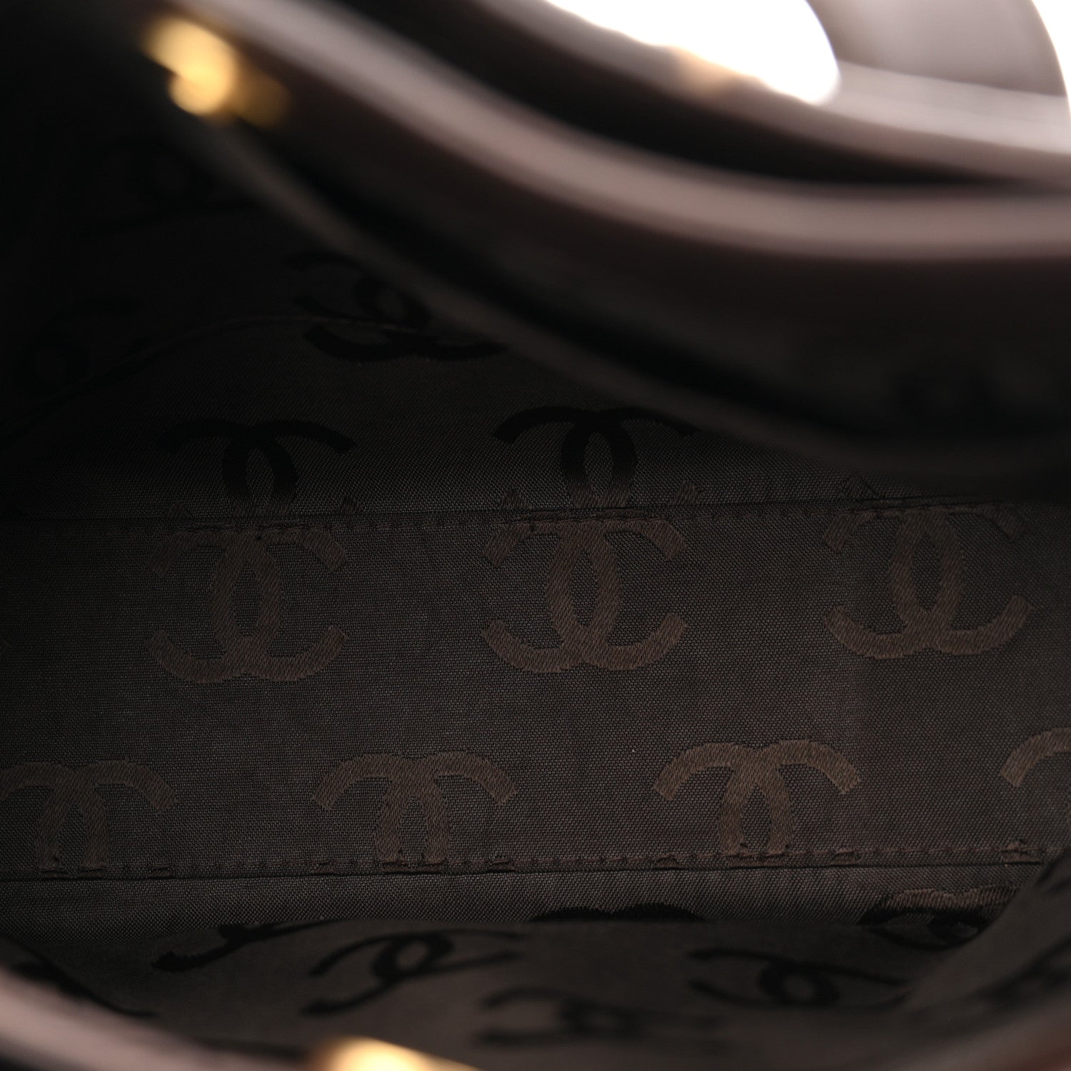 Chanel Calfskin Wild Stitch Tote Brown 5 of 11