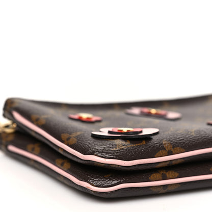 Louis Vuitton Monogram Blooming Flowers Double Zip Pochette 9 of 11