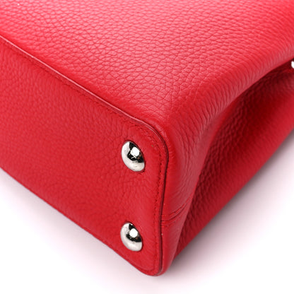 Louis Vuitton Taurillon Capucines BB Rubis 9 of 9