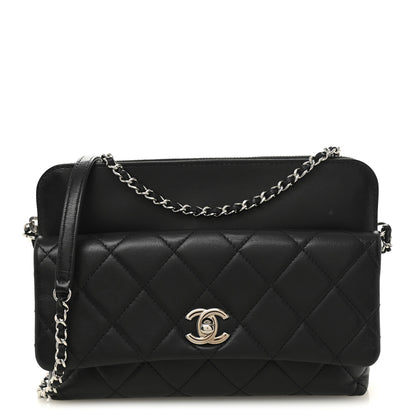Chanel Lambskin Quilted Crossbody Black 1 of 10