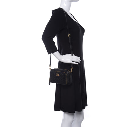 Christian Dior Supple Calfskin Caro Double Pouch Black 3 of 14