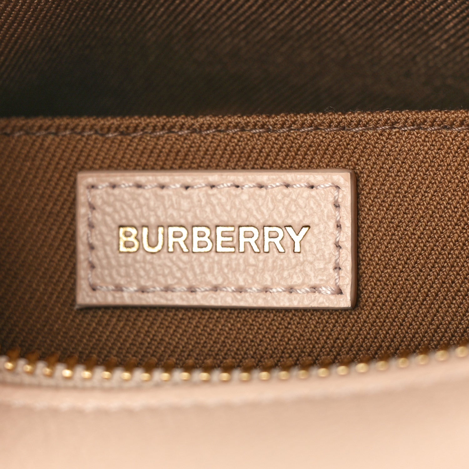 Burberry Calfskin House Check Small Camera Bag Pale Cameo 6 of 9