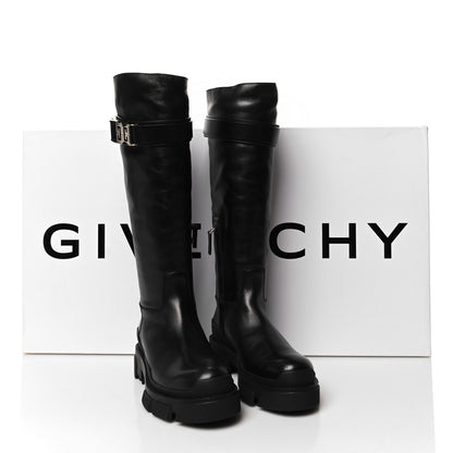 Givenchy Calfskin Terra High Boots 39 Black 8 of 8
