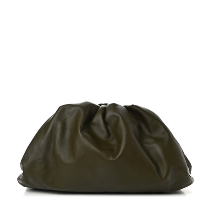 Bottega Veneta Smooth Butter Calf The Pouch Oversized Clutch Kaki Fondent 1 of 9