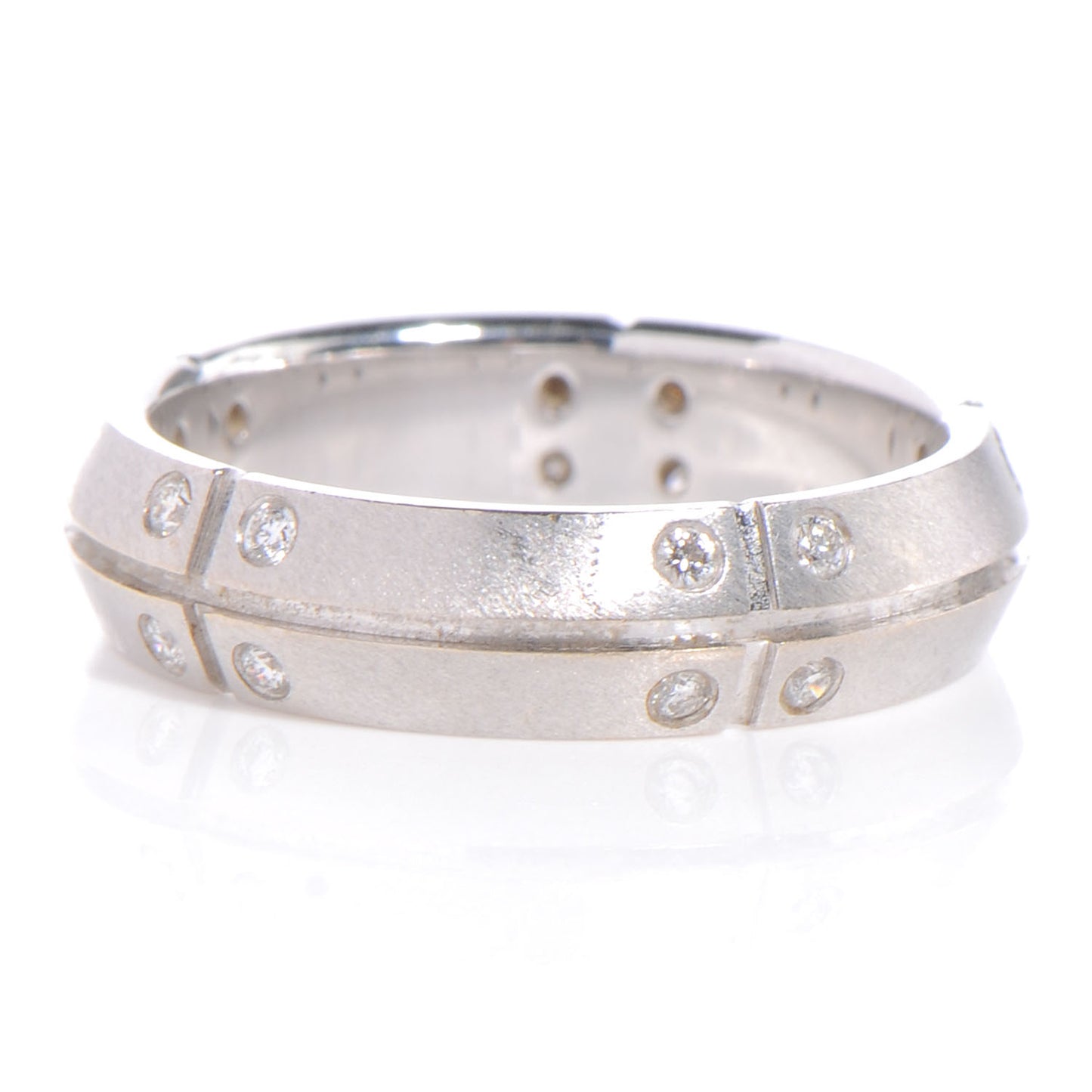 18k White Gold Diamond Streamerica Ring Size 6.5