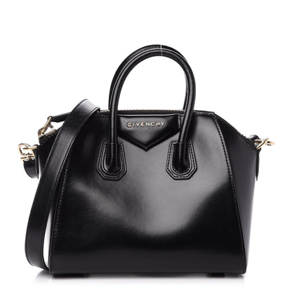 Givenchy Shiny Lord Calfskin Mini Antigona Black 1 of 11