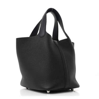 Hermes Taurillon Clemence Picotin Lock 18 PM Black 2 of 10