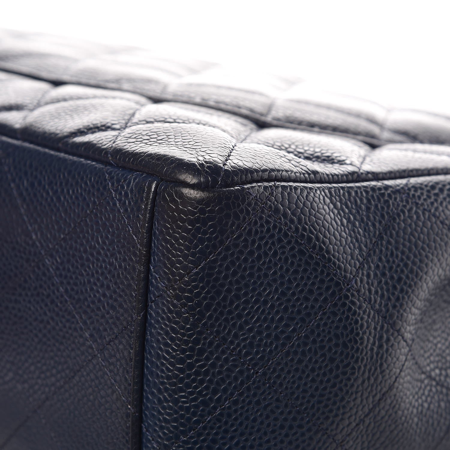 Chanel Caviar Quilted Maxi Single Flap Navy 10 of 16