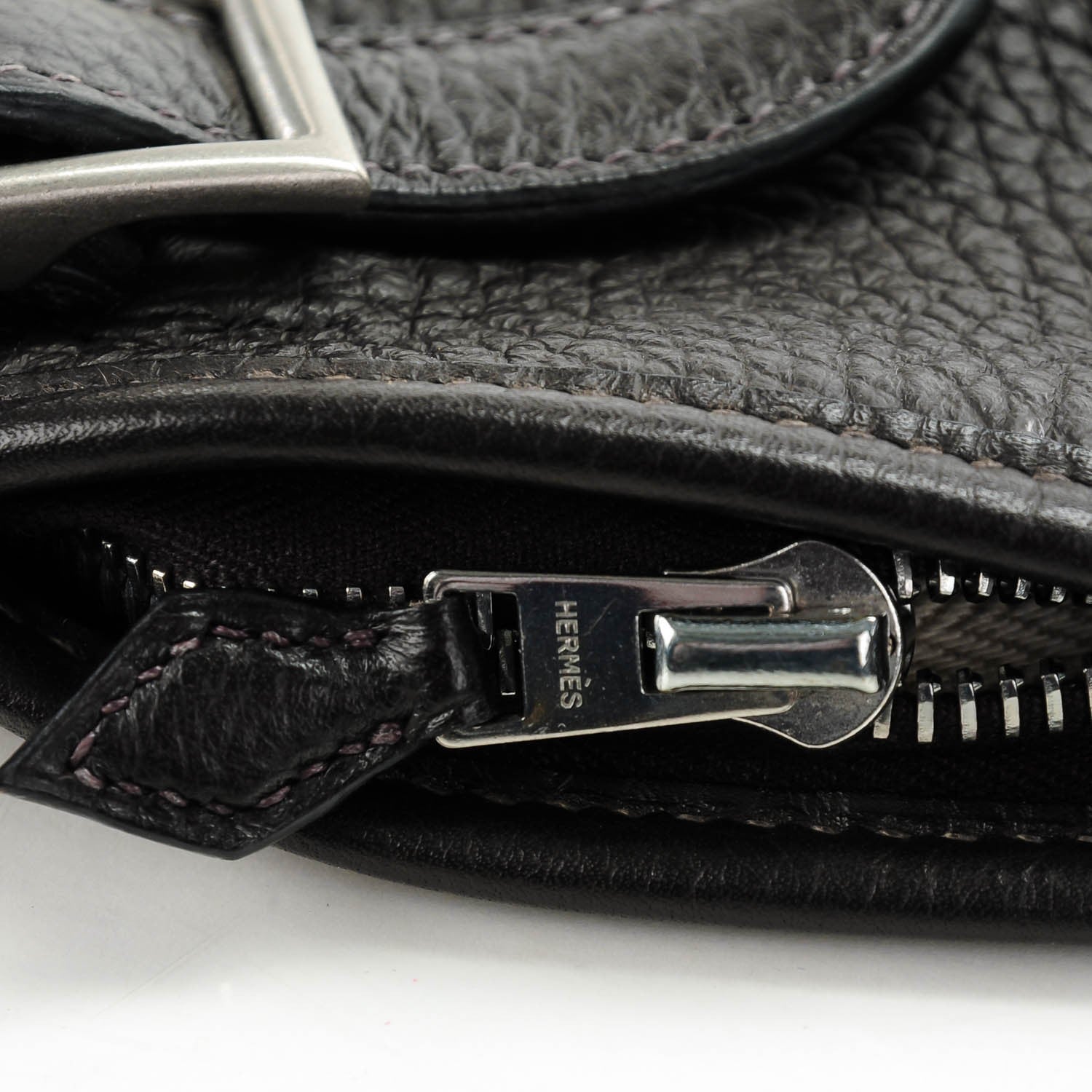 Hermes Taurillon Clemence Massai PM Chocolate 9 of 10