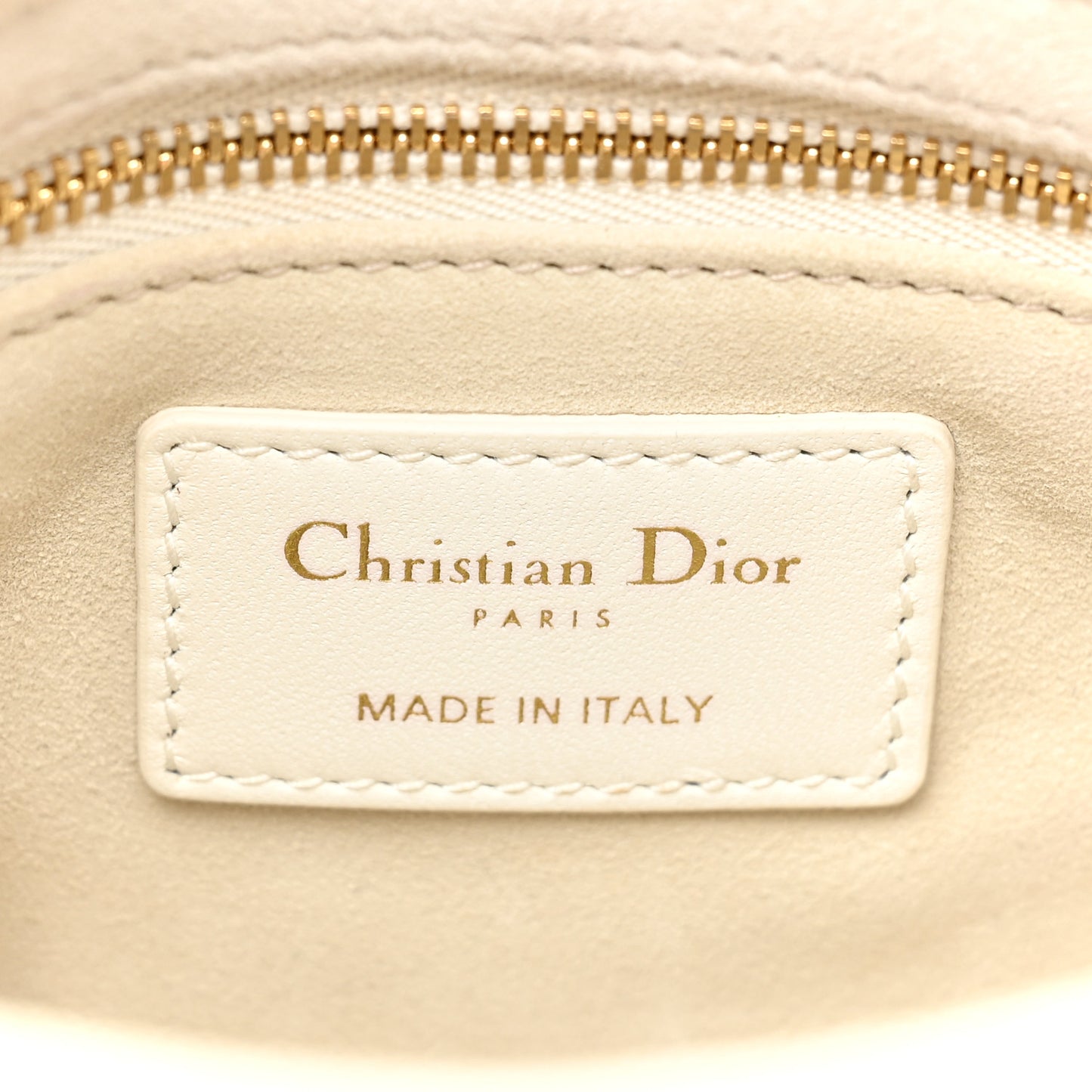Lambskin Cannage DiorAmour Mini Lady Dior White