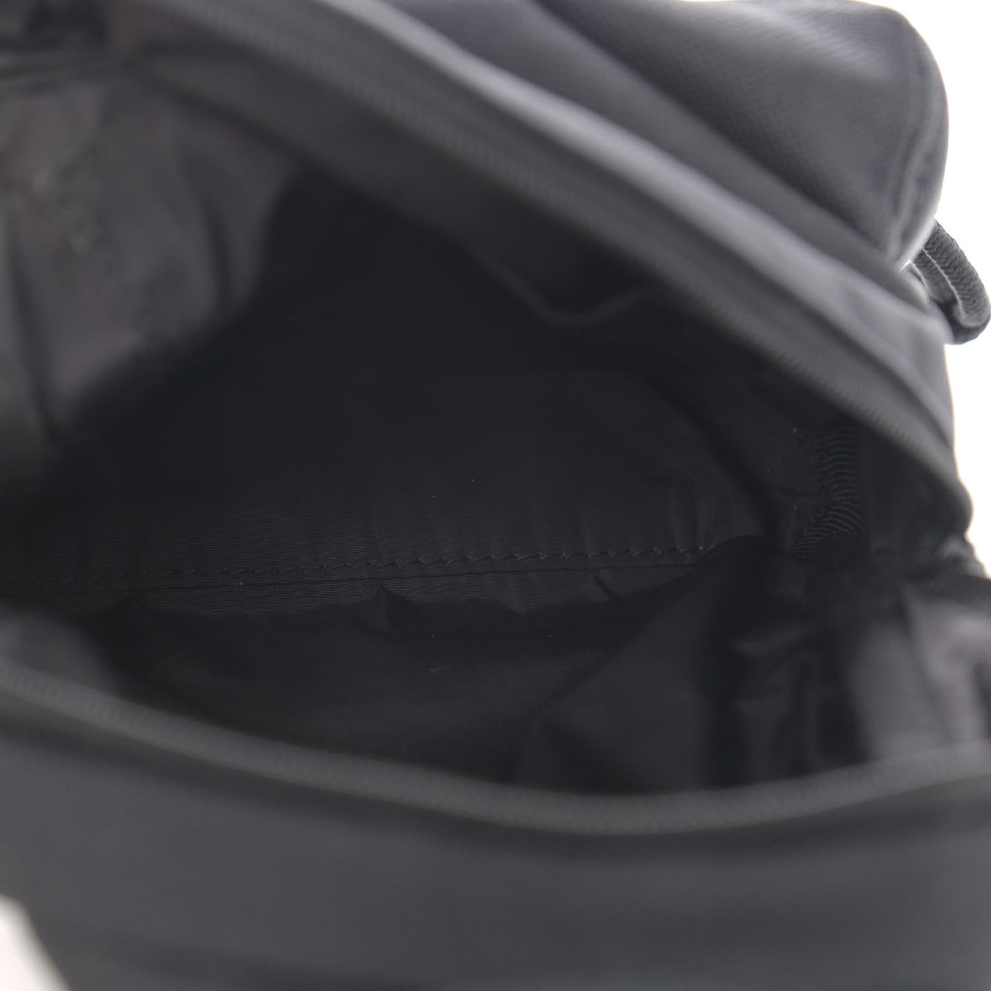 Recycled Casual Nylon Mini Oversized Backpack Black