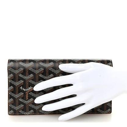 Goyard Goyardine Saint-Lambert Wallet Black Gold 2 of 9