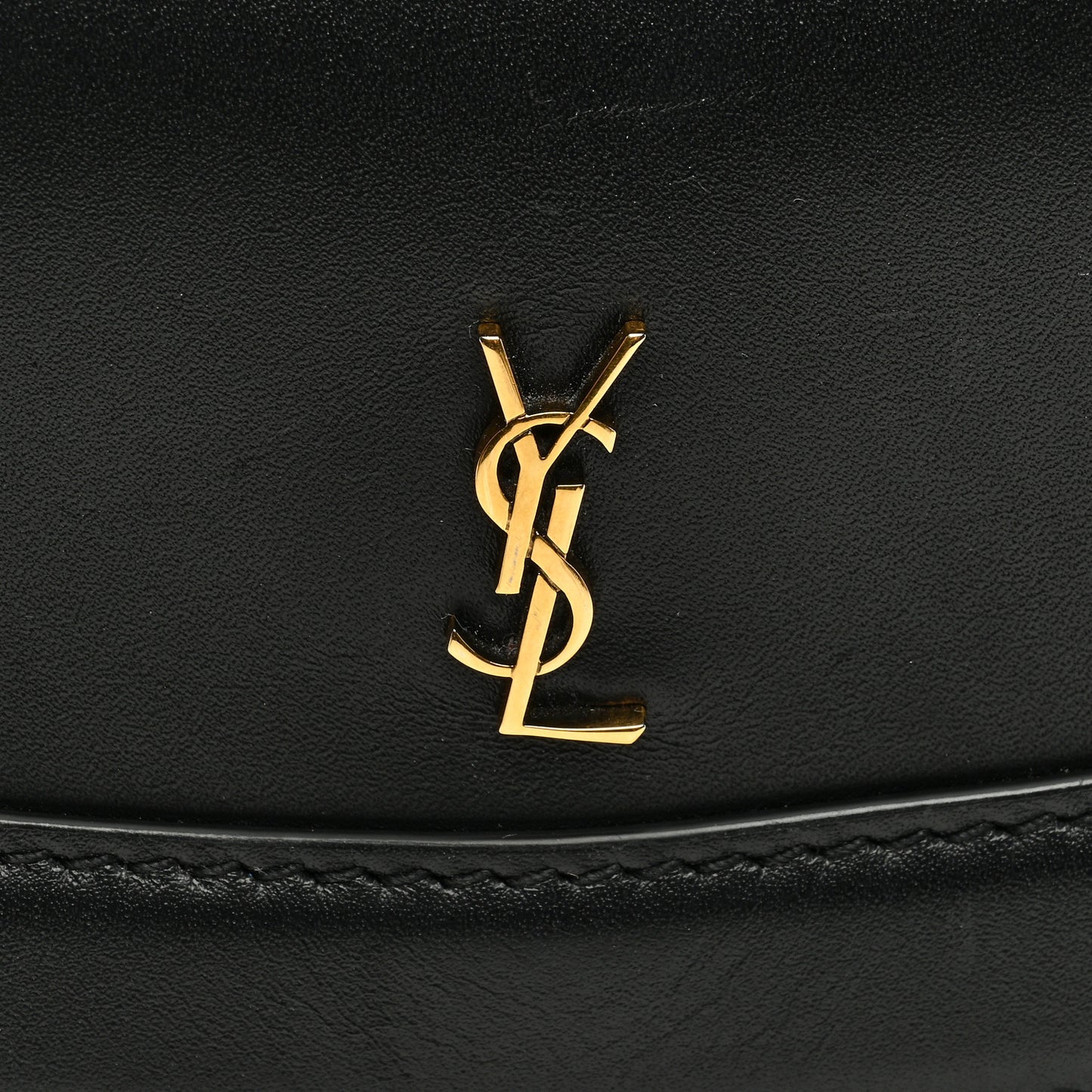 Smooth Calfskin Small Charlie Shoulder Bag Black