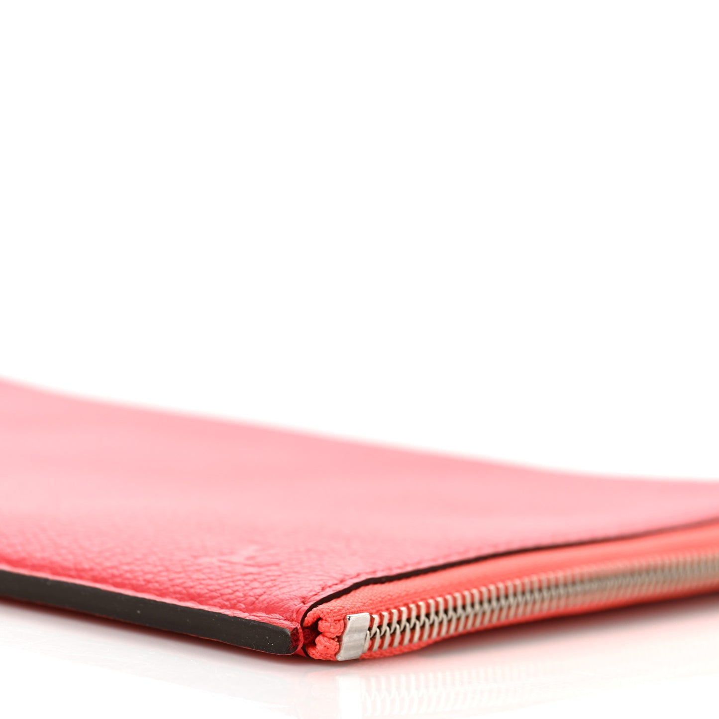 Calfskin Pochette Jules Zipped Clutch Poppy