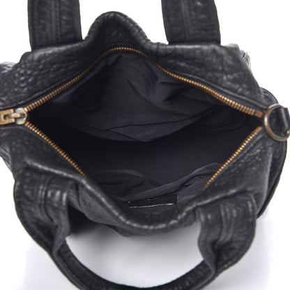 Alexander Wang Pebbled Lambskin Rocco Black Antique Brass Hardware 5 of 12