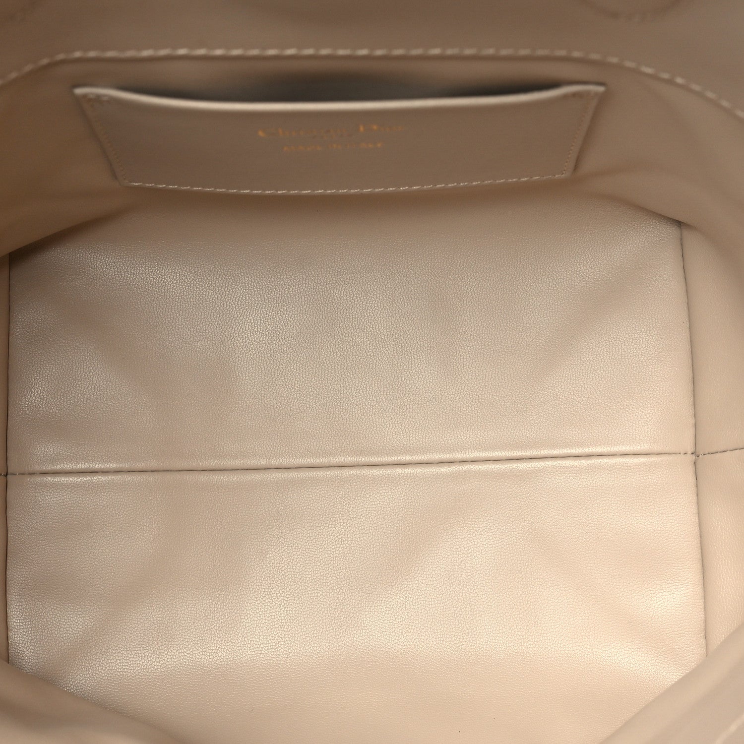Christian Dior Calfskin Macrocannage Small Toujours Vertical Tote Powder Beige 5 of 11