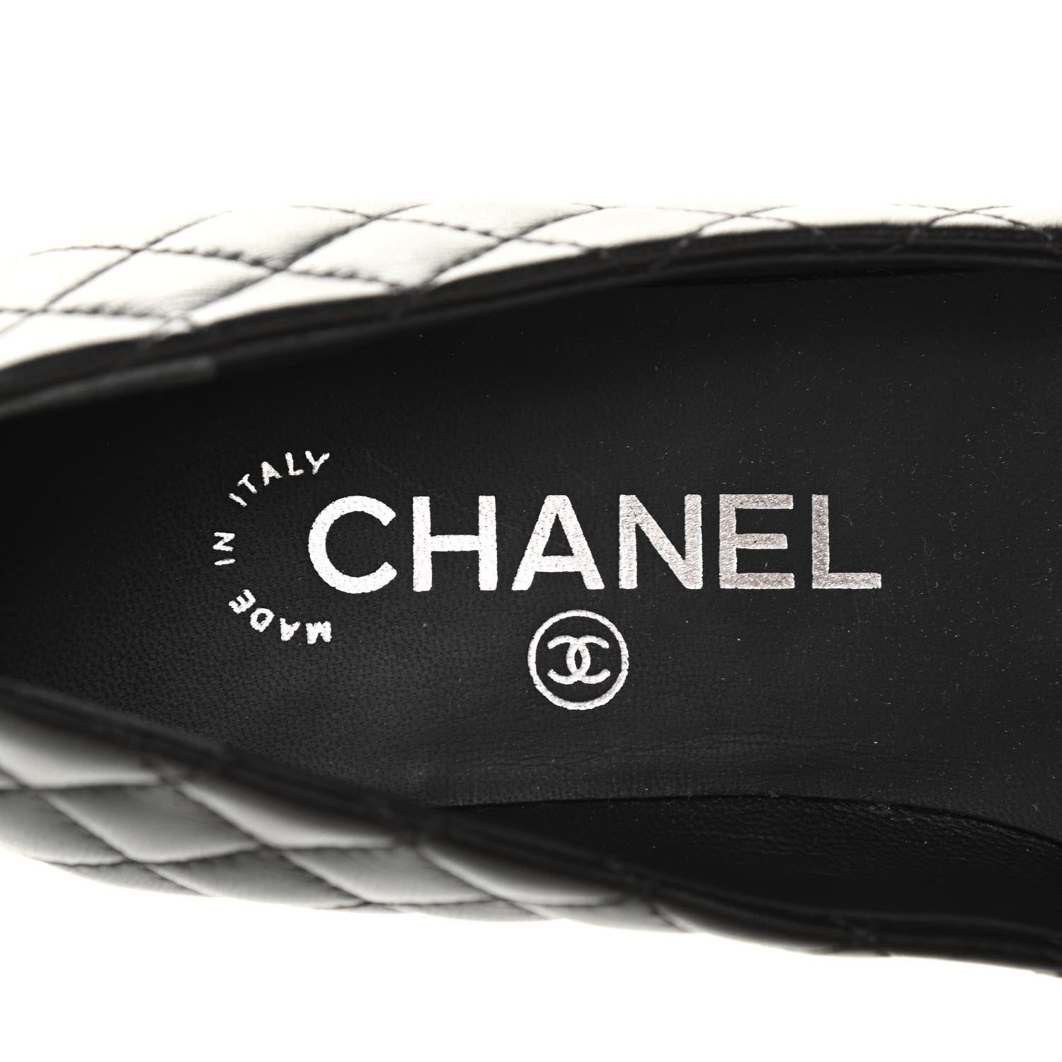 Chanel Lambskin Quilted CC Cap Toe Ballerina Flats 39 Black 35 Black 11 of 18