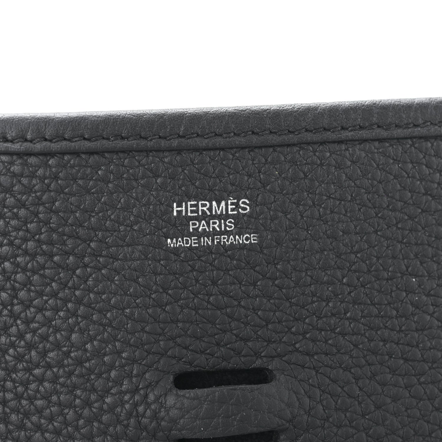 Hermes Taurillon Clemence Evelyne III PM Black 6 of 8