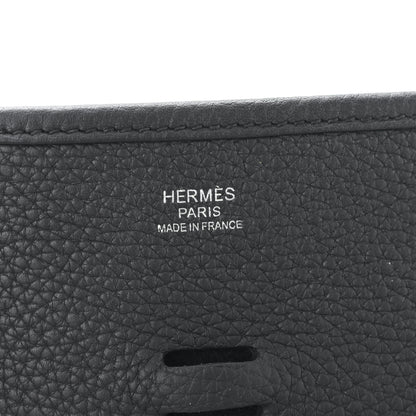 Hermes Taurillon Clemence Evelyne III PM Black 6 of 8