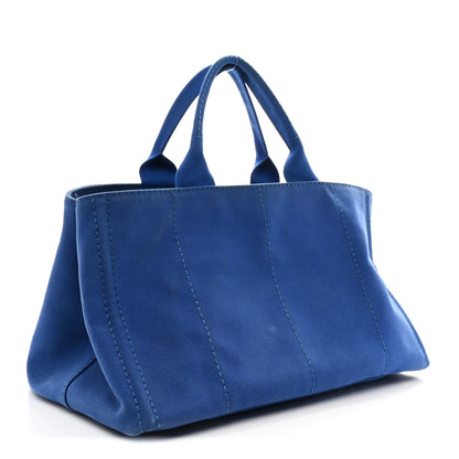 Prada Canapa Logo Tote Cobalto 3 of 11