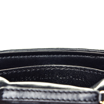 Fendi Sheared Sheepskin Vitello King FF Nano Baguette Charm Tobacco Moro Black 7 of 9