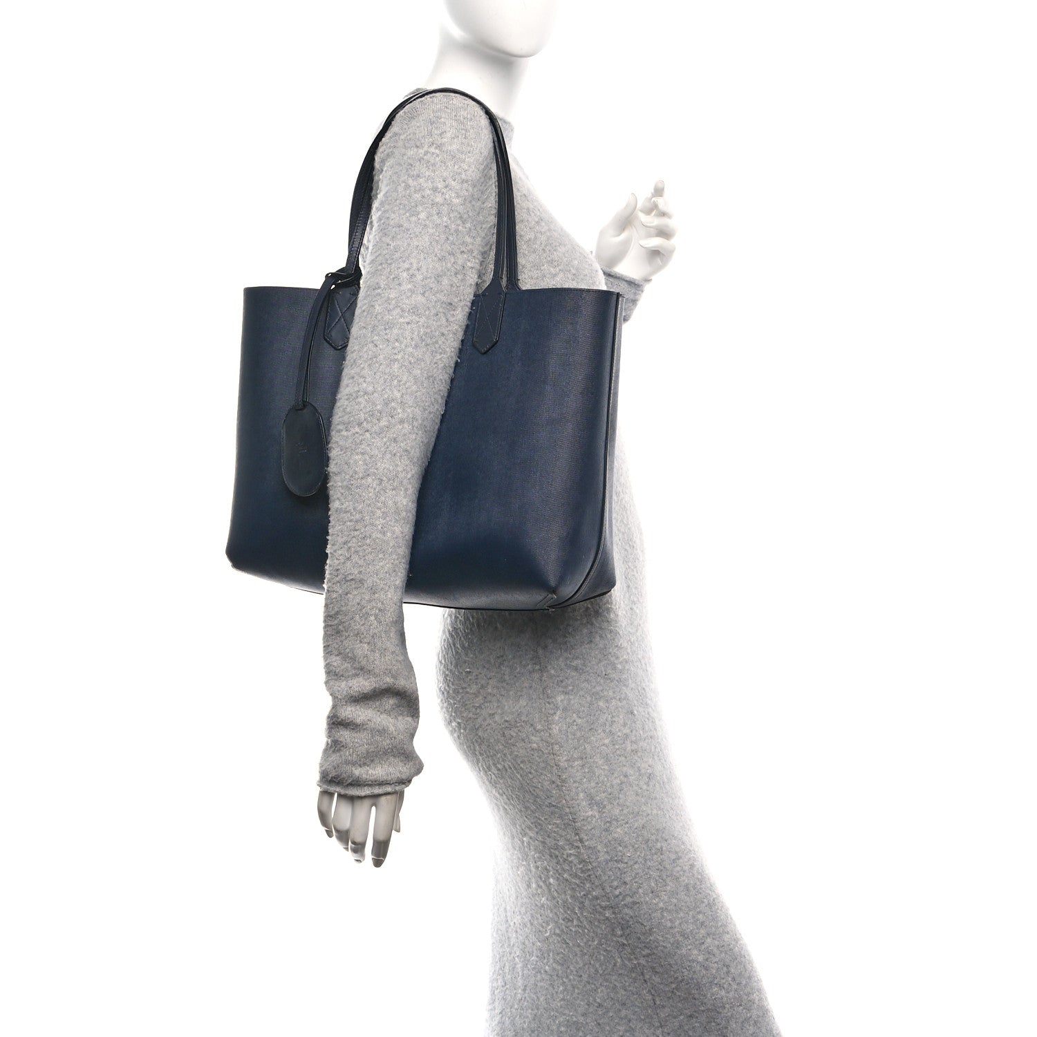 Gucci GG Supreme Monogram Blooms Medium Reversible Tote Beige Blue Navy 2 of 15