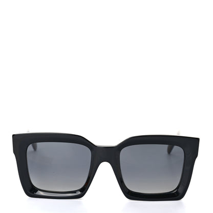 Celine Acetate Square Polarized Sunglasses CL40130F Black 2 of 6