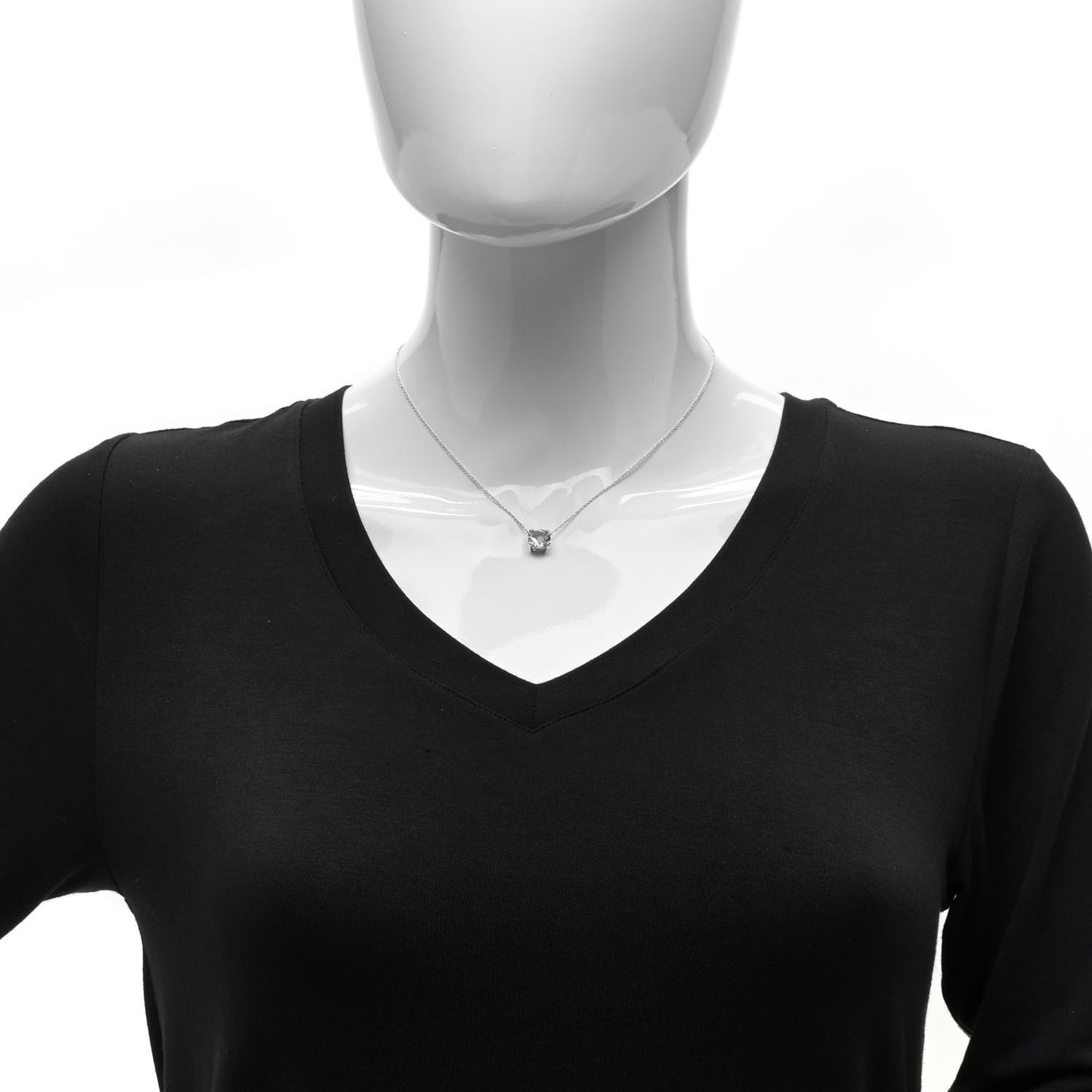 Sterling Silver Prasiolite Sparklers Pendant Necklace