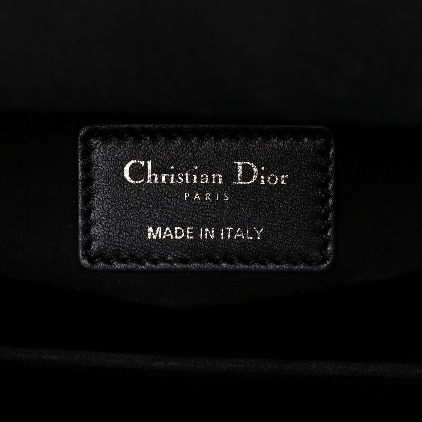 Lambskin Cannage Medium Lady Dior Black
