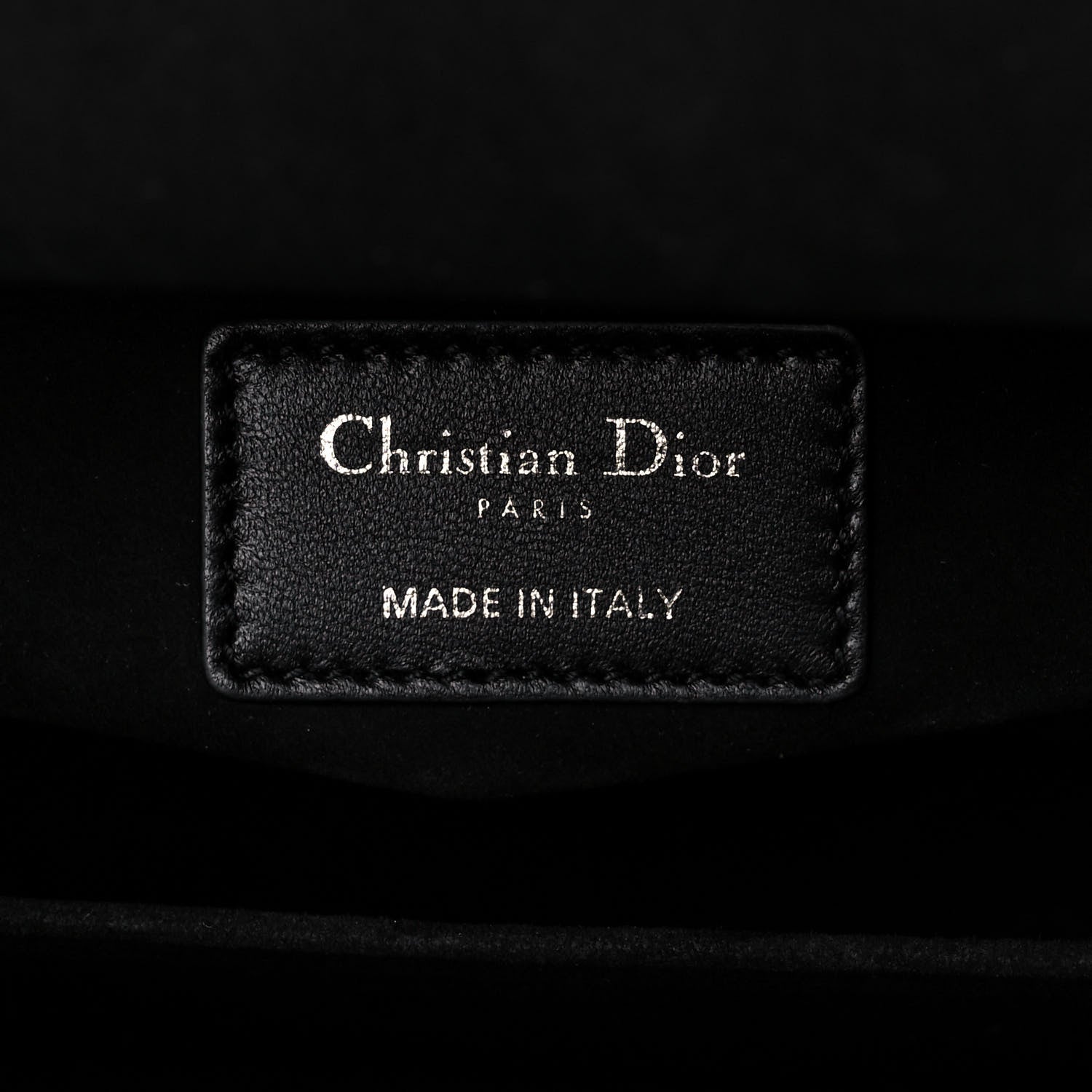 Christian Dior Lambskin Cannage Medium Lady Dior Black 6 of 14