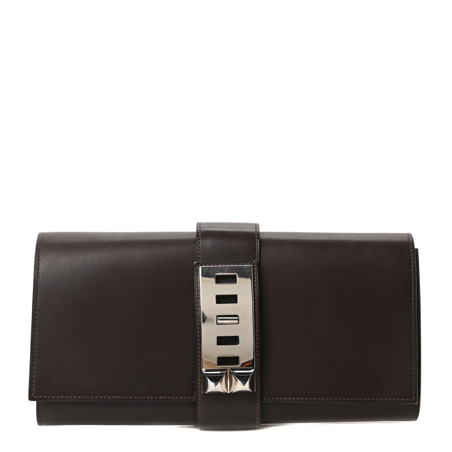 Hermes Box Medor 23 Clutch Chocolate 1 of 10