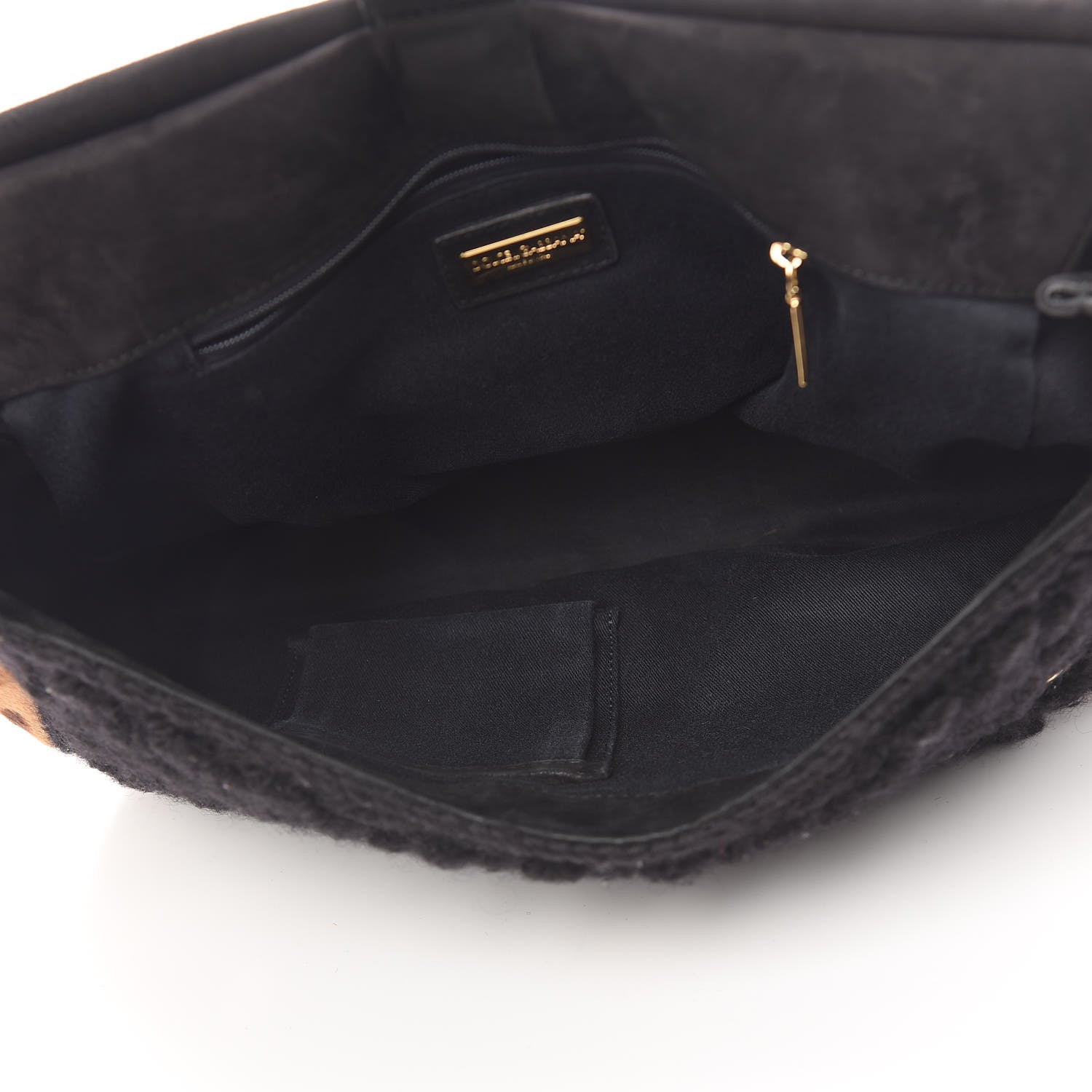 Dolce & Gabbana Calf Hair Leopard Print Knit Miss Sicily Satchel Black Naturale 6 of 20